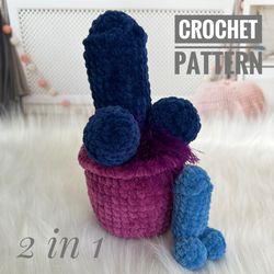 crochet pattern keychain dick toy penis toy- amigurumi tutorial pdf file