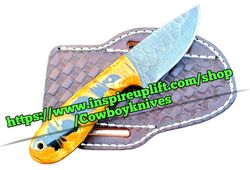 custom handmade high corbon steel skinner knife 12