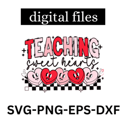 love teaching png, teacher valentine's day png, valentine's day png, retro valentine's day png, teacher png