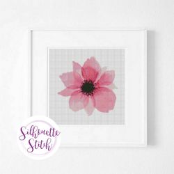 flower cross stitch pattern - flower cross stitch pattern - counted cross stitch pattern - modern pattern - digital pdf