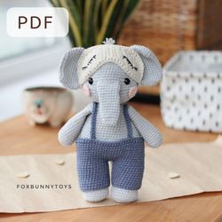 amigurumi elephant crochet pdf pattern
