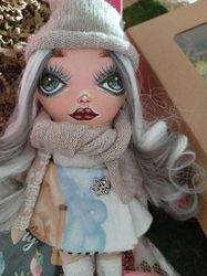 waldorf doll handmade rag doll toy, interior face painting doll, , gift