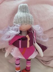 waldorf doll handmade rag doll toy, interior doll, gift for girl