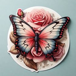 butterfly sticker digital