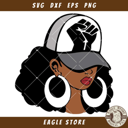 african american girl svg, black history fist svg, melanin