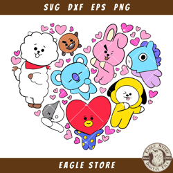 bts friends svg, bts svg, bts heart svg, bts logo svg - eagle store