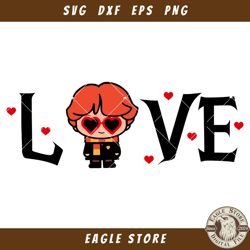 ron weasley svg, magic wizard love svg, wizard valentines