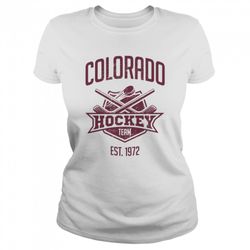 retro colorado avalanche hockey team est 1972 shirt