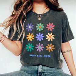 happy days ahead daisy shirt indie clothes mental health shirt 2000s aesthetic cottagecore clothing aesthetic clothes so