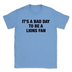 its a greatbad day to be a lions fan