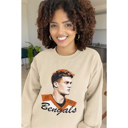 joe burrow cincinnati bengals design unisex sweatshirt  american football  joe burrow gift sweatshirt