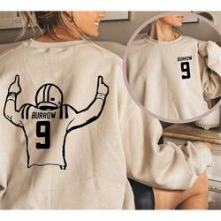 joe burrow cincinnati bengals sweatshirt, burr-oh burrow bengals hoodie, bengals shirt, jeaux burreaux shirt,who dey fan