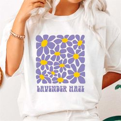 lavender haze t-shirt  flower shirt  vintage shirt oversized  aesthetic comfortable shirt  washed out style