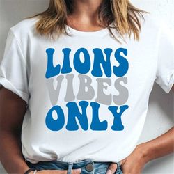 lions vibes only t-shirt nfl detroit lions