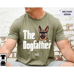 personalized dog father shirt, the dog father t-shirt, dog owner gift, best gifts for dog dad, custom dog dad shirt, cat