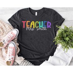 personalized teacher t shirt, teaching shirt, gift for teacher, elementary teacher, teacher shirt for women, new teacher