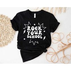 rock your school shirt , back to school shirt, teacher shirt, team teacher shirt, first grade teacher shirt, first day o