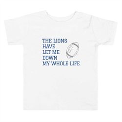 toddler short sleeve tee, detroit lions, football, nfl, michigan, boy, girl, kid, child, football shirt, outfit, clothin