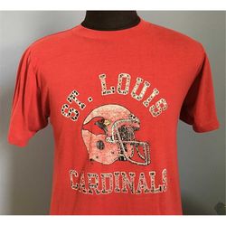 80s vintage st louis cardinals phoenix arizona nfl football t-shirt - medium