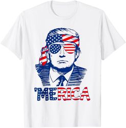 trump 4th of july merica men women usa american flag t-shirt 9