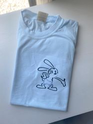 oswald rabbit embroidered shirt  disney embroidered shirt