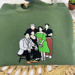 custom embroidered portrait from photo sweatshirt, family photo sweatshirt, birthday gift for dad, family