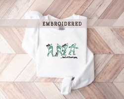 embroidered thats it im not going scene sweatshirt, funny christmas crewneck, embroidery xmas sweater, gift for women,