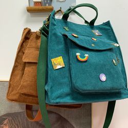 corduroy shoulder bag,handbag,shoulder messenger bag,tote bag for shopping,corduroy bag