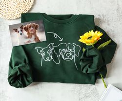 custom pet embroidered sweatshirt,custom pet gifts,personalized dog sweatshirt,embroidered hoodie,pet portrait,birthday