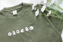 embroidered sheep tshirt,personalised cute sheep unisex shirt,oversized  tshirts,gifts for herhe,animals lovers gift