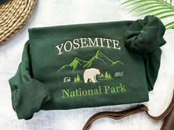 yosemite national park embroidered sweatshirt,national park sweatshirt,vintage yosemite embroidered crewneck,gifts for h