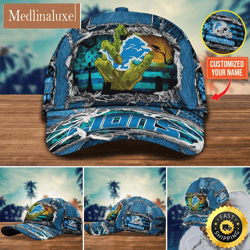 detroit lions baseball cap halloween cap customize for this season