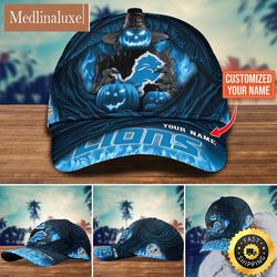 detroit lions baseball cap halloween custom cap for fans