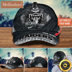 las vegas raiders baseball cap halloween custom cap for fans