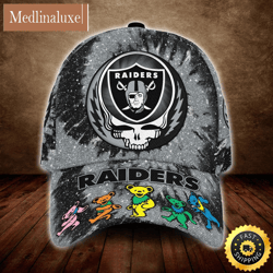 las vegas raiders x grateful dead all over print 3d classic cap