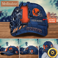 NCAA Illinois Fighting Illini Baseball Cap Custom Hat For Fans