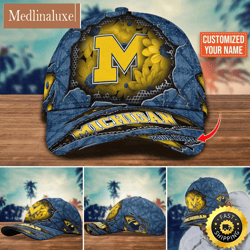 NCAA Michigan Wolverines Baseball Cap Custom Cap Trending