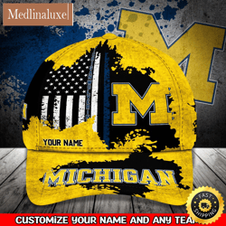 NCAA Michigan Wolverines Baseball Cap Your Name Custom Baseball Cap