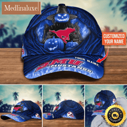 NCAA SMU Mustangs Baseball Cap Halloween Custom Cap For Fans