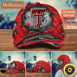 ncaa texas tech red raiders baseball cap custom cap trending