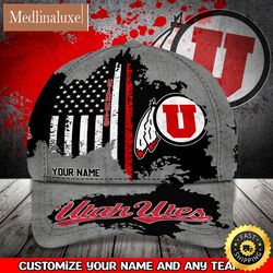 ncaa utah utes baseball cap your name custom baseball cap