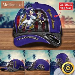 nfl baltimore ravens baseball cap mickey cap trending custom cap