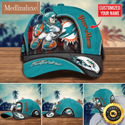 nfl miami dolphins baseball cap mickey cap trending custom cap