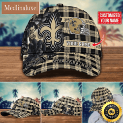 NFL New Orleans Saints Baseball Cap Flower Trending Custom Cap