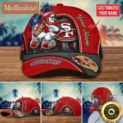 nfl san francisco 49ers baseball cap mickey cap trending custom cap