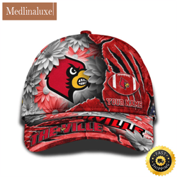 personalized ncaa louisville cardinals all over print baseball cap the perfect way to rep your team