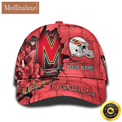 personalized ncaa maryland terrapins all over print baseball cap show your pride