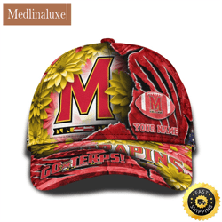 personalized ncaa maryland terrapins all over print baseball cap the perfect way to rep your team