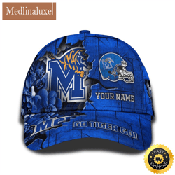 personalized ncaa memphis tigers all over print baseball cap show your pride