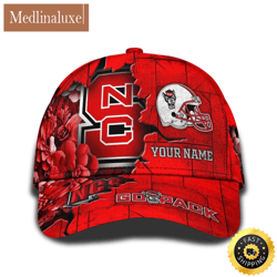 personalized ncaa nc state wolfpack all over print baseball cap show your pride